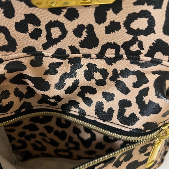Jessica Simpson Leopard Print Mini Backpack - Picture 3 of 6